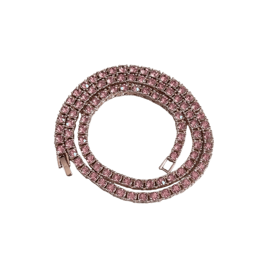 0177 - Rose Gold Diamond Tennis Chain