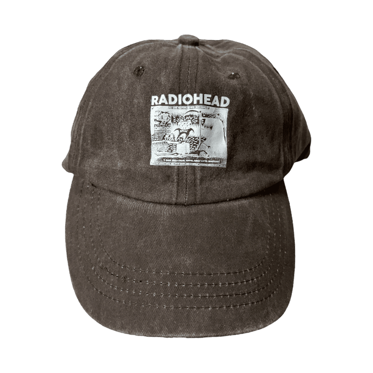 0103 - Washed Brown Printed Cap