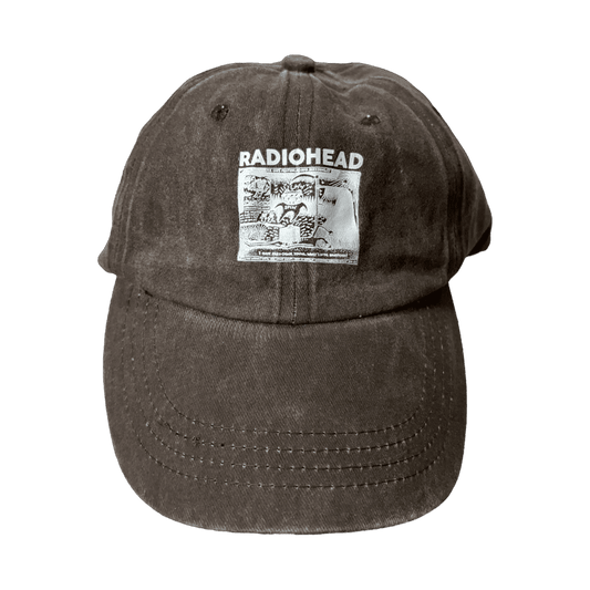 0103 - Washed Brown Printed Cap