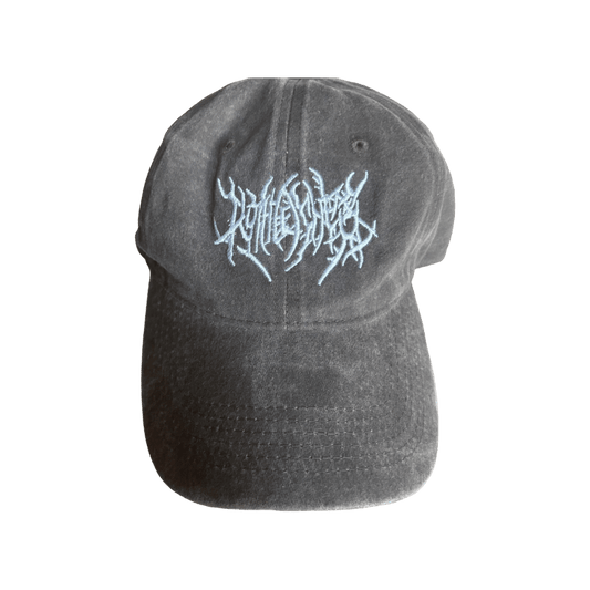 0112 - Brown Embroidered Washed Hat