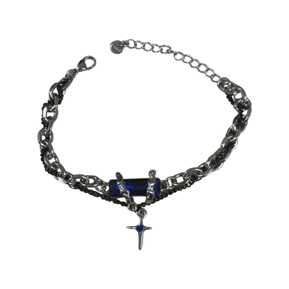 0163 - Blue Crystal Bracelet