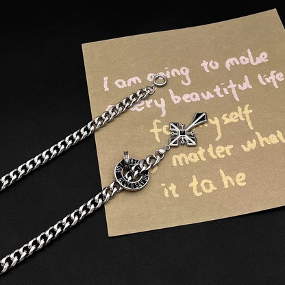Celestial Cuban Cross Necklace