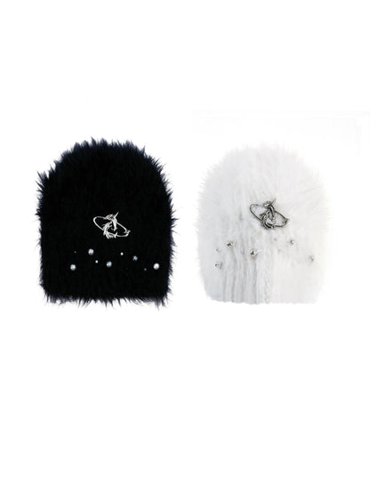 Embellished Plush Beanie
