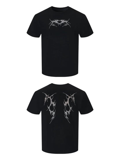 Rhinestone Tribal Wing Tee