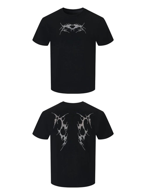 Rhinestone Tribal Wing Tee