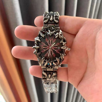 Crimson Vein Steel Watch