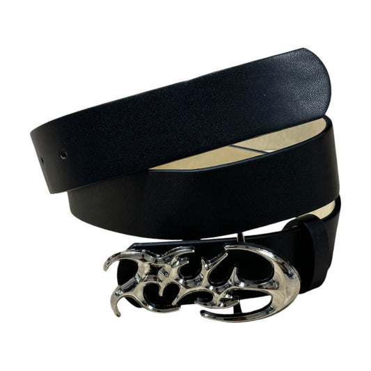 0486 - Y2K Buckle Black Belt