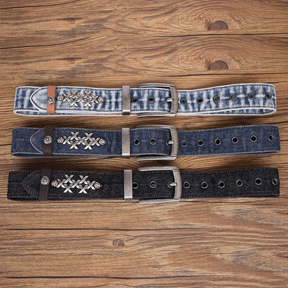 Crucible Flame Denim Belt