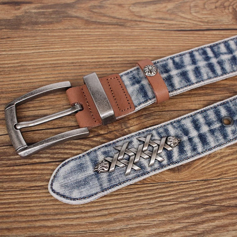 Crucible Flame Denim Belt