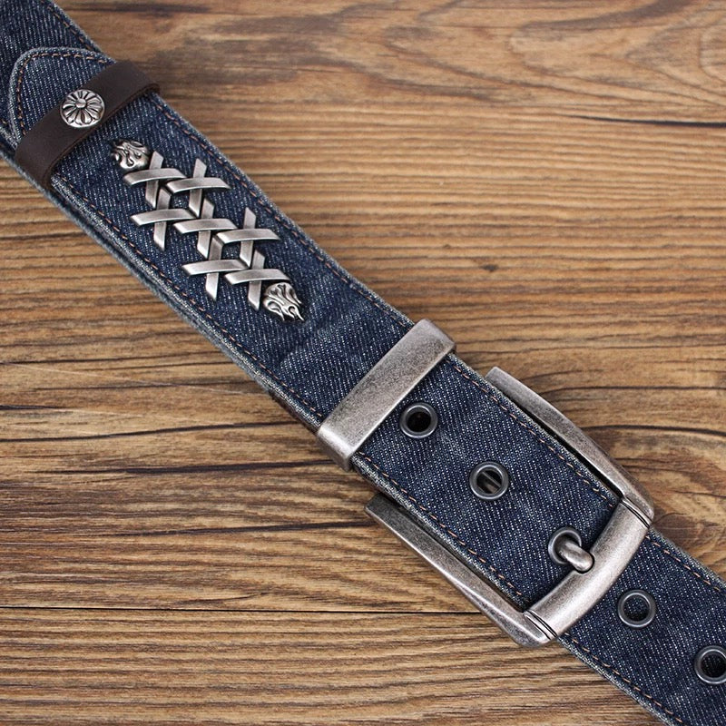 Crucible Flame Denim Belt
