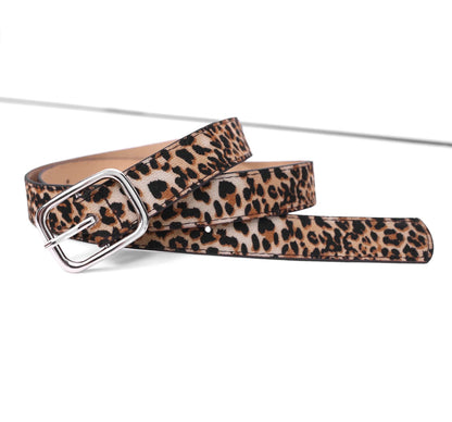 Cheetah Square Buckle Belt