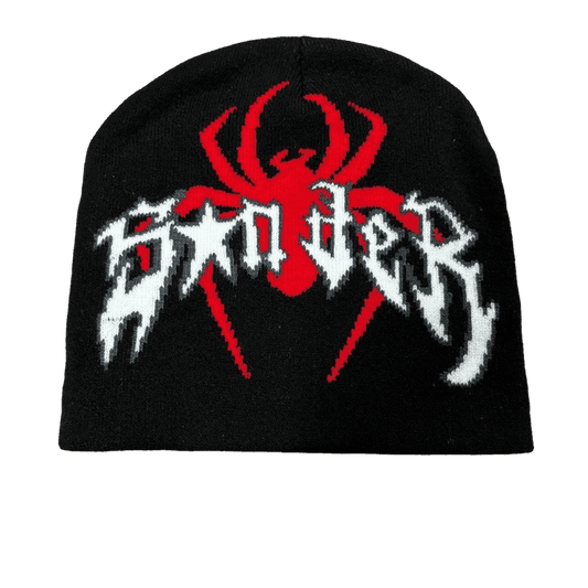 0129 - Spider Graphic Beanie (Bred)