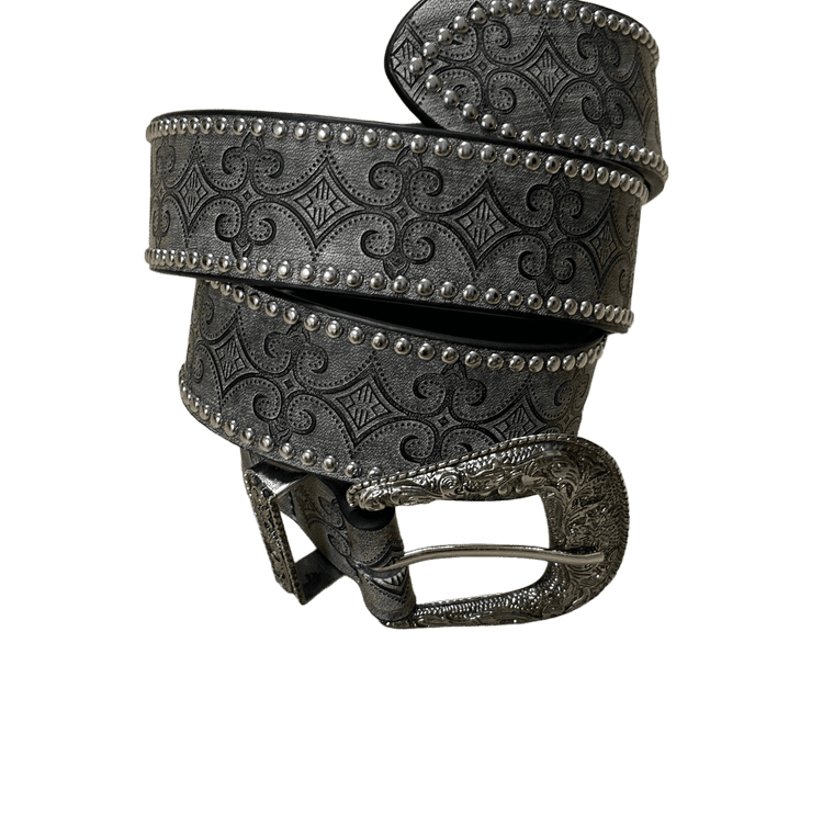 0051 - Gothic Floral Engraved Belt