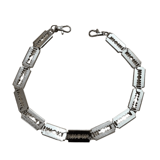 0164 - Razor Blade Wallet Chain