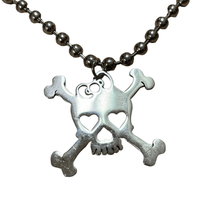 0212 - Goth/Emo Skull Necklace
