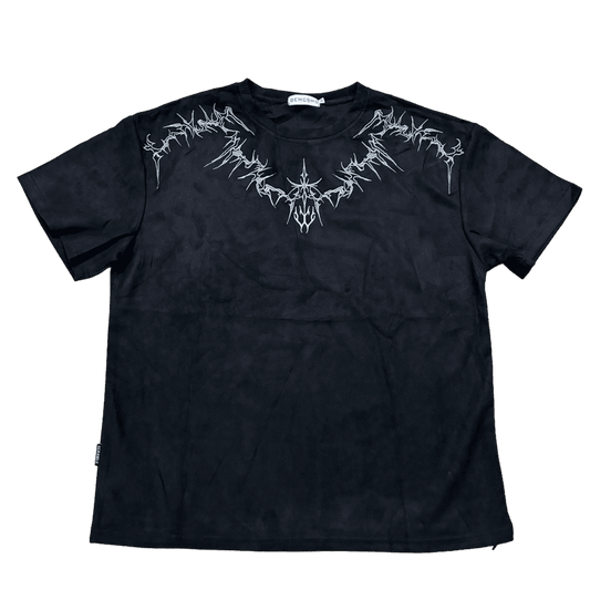 0247 - Black Heavyweight Embroidered Shirt