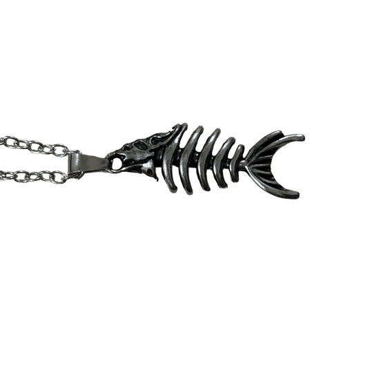 0291 - Fish Skeleton Fossil Necklace