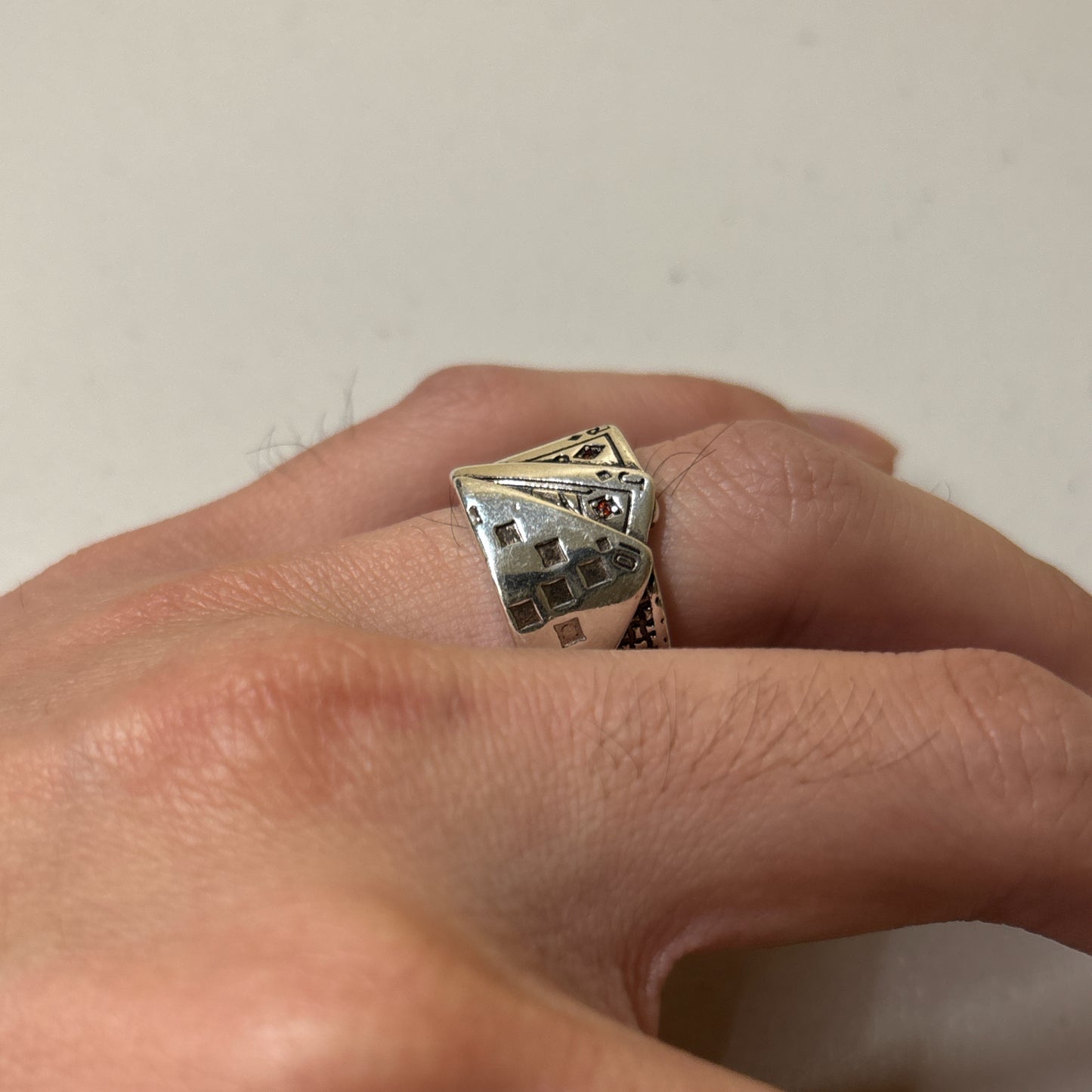 0312 - Poker Rhinestone Ring