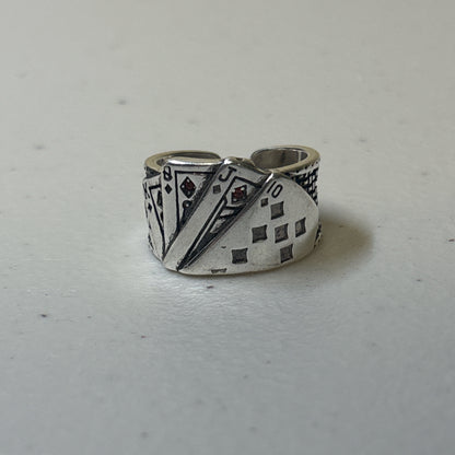 0312 - Poker Rhinestone Ring