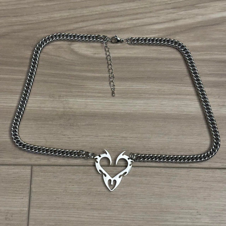 0257 - Heart Pendant Chain