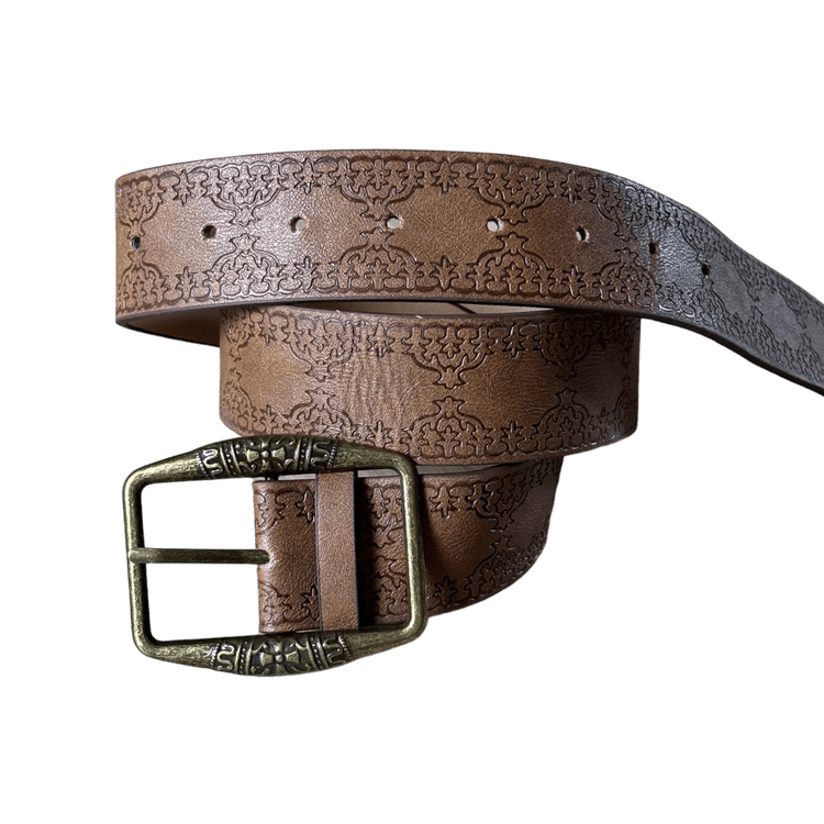 0013 - Bronze Buckle Floral Belt