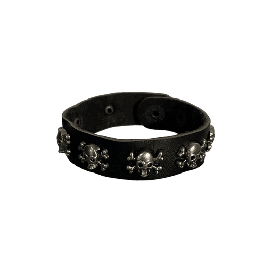 0269 - X-Skull Studded PU Bracelet