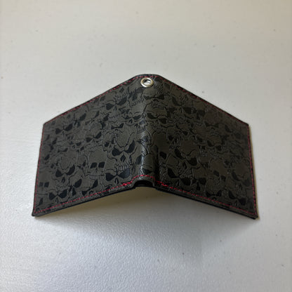 0136 - Engraved Skull Wallet