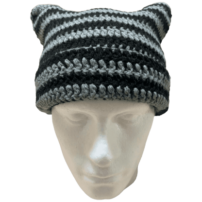 Knitted Ears Beanie (cement)