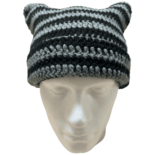 Knitted Ears Beanie (cement)