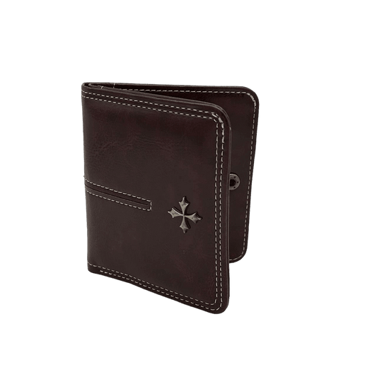 0135 - Y2K Leather Cross Wallet (burgundy)