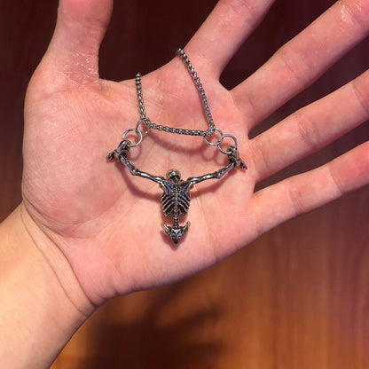 0178 - Hanging Skeleton Necklace
