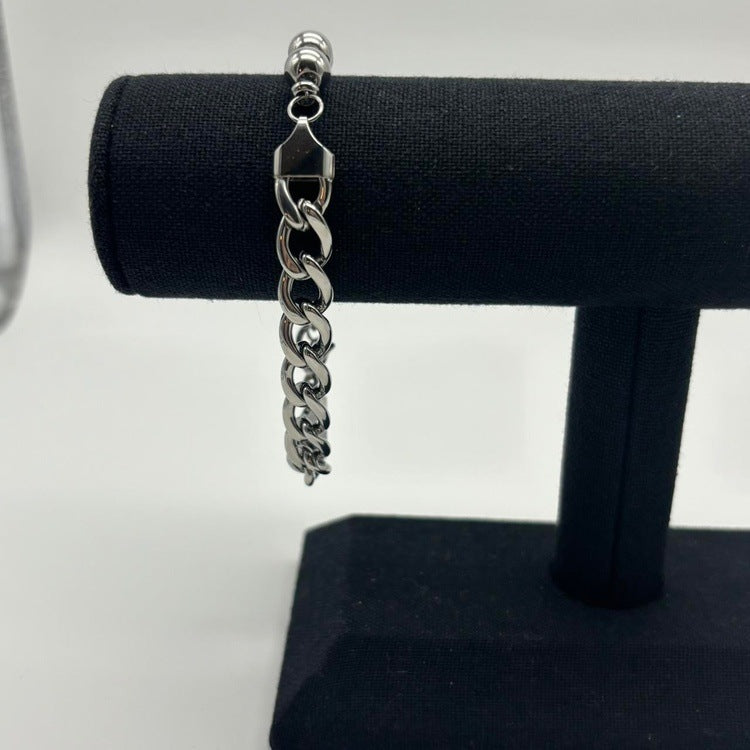 0250 - Cuban X Bead Bracelet