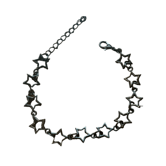 0218 - Black Star Link Bracelet