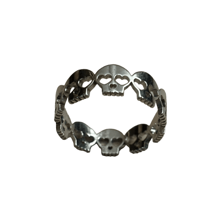 0311 - Skull Heart-Eyes Ring