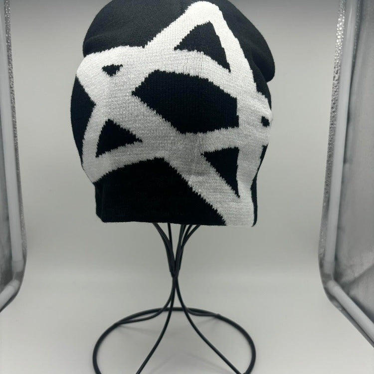 0127- Pentagram Star Beanie