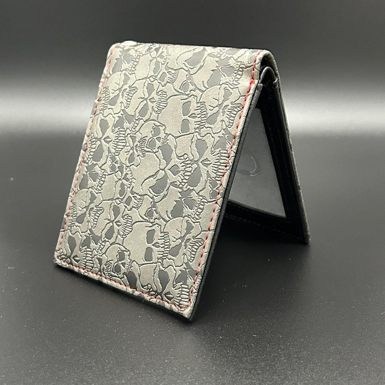 0136 - Engraved Skull Wallet