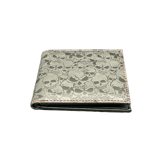 0136 - Engraved Skull Wallet