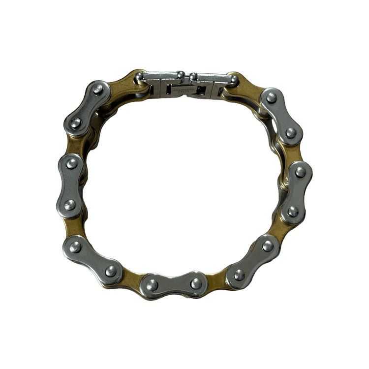 0155 - 2-Tone Bike Chain Bracelet