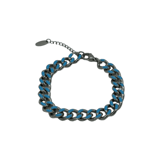 0293 - Mini Enamel Cuban Bracelet