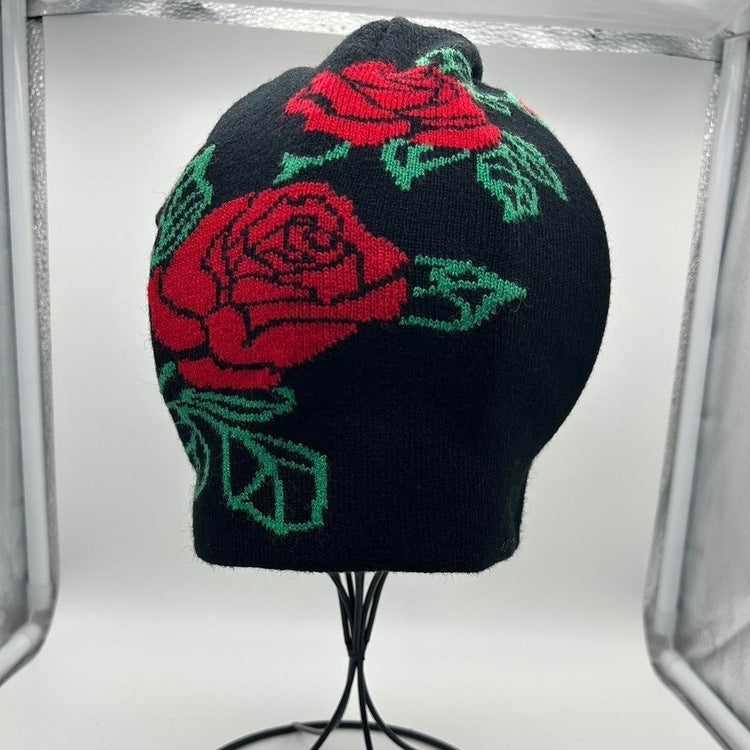 0096 - Y2K Rose Beanie