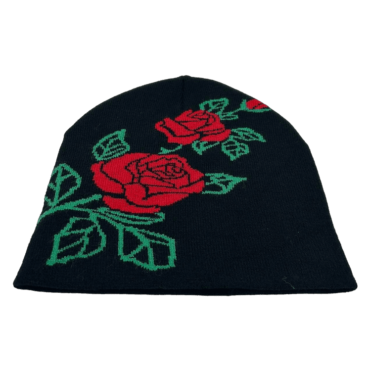 0096 - Y2K Rose Beanie