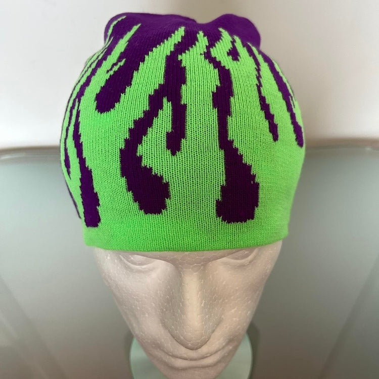 0101 - Neon Flame Beanie