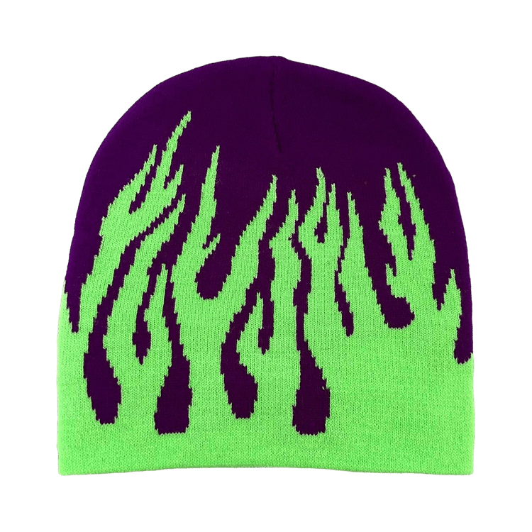 0101 - Neon Flame Beanie