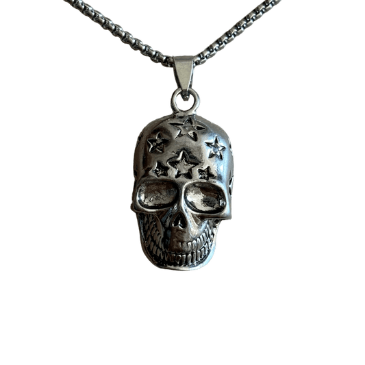 0214 - Y2K Star Skull Necklace