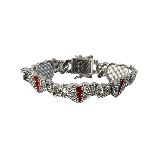 0278 - Rhinestone Heartbreak Bracelet