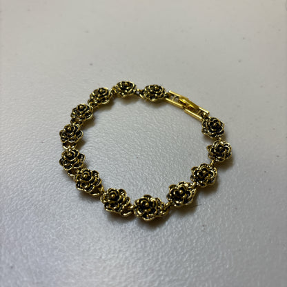 0175 - Gold Rose Bracelet