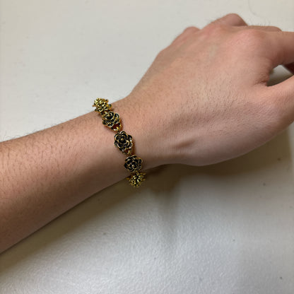 0175 - Gold Rose Bracelet