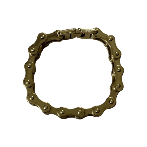 0165 - Gold Bike Chain Bracelet
