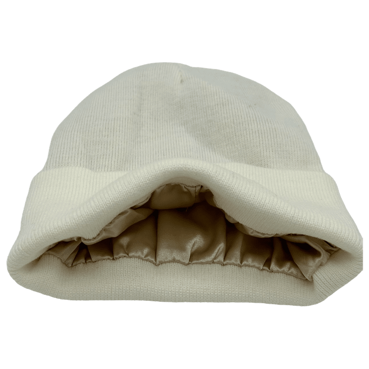 0125 - Satin Lined Beanie (beige)