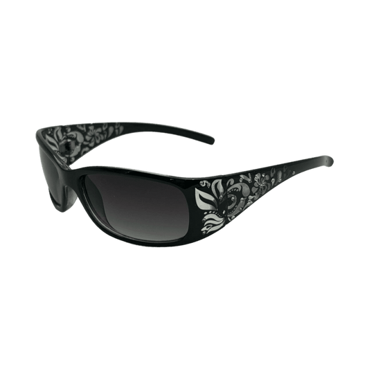 0325 - Rhinestone Floral Sunglasses